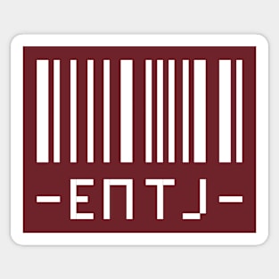 -ENTJ- Barcode Sticker